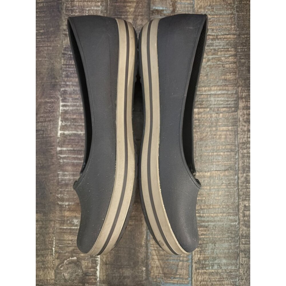 Ladies Crocs Flat Ballerina Crocband Slip-On Casual Flats Brown Size 6 - Picture 6 of 10